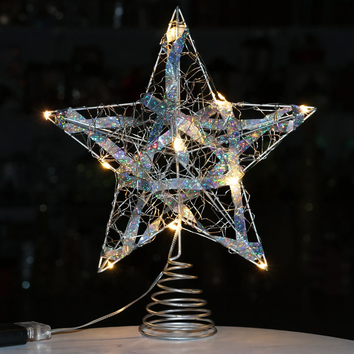 Weihnachtsbaum-Sternaufsatz aus Eisen