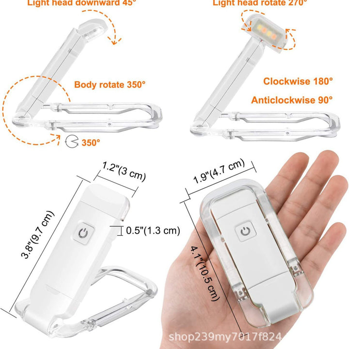 LED-USB-Klemmleuchte, faltbar