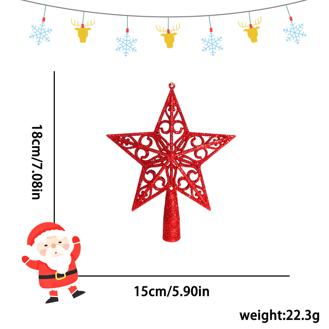 Weihnachtsbaum-Stern mit Glitzer