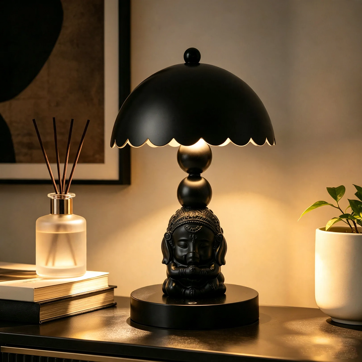Elefanten-Tischlampe mit Reliefdetails, europäisches Design