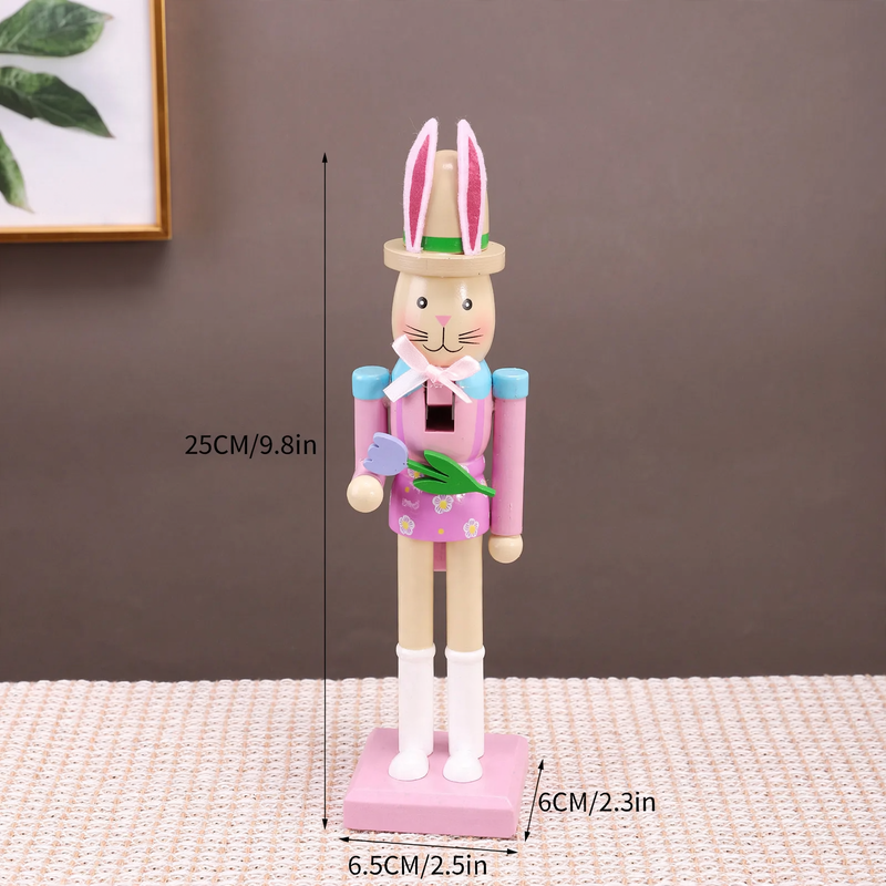 Oster-Nussknacker-Figur, Hase, Holz