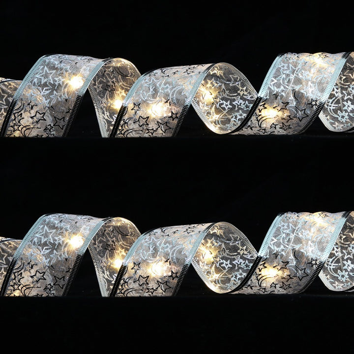 Dekorative LED-Lichterkette mit Schleifenband