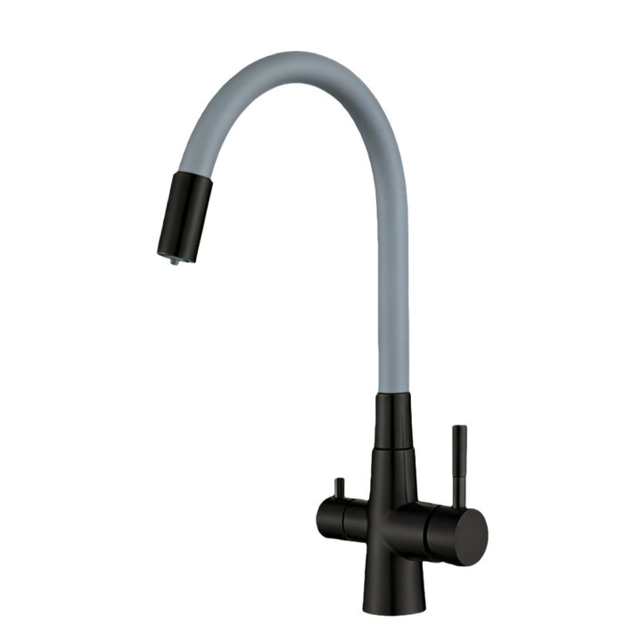 Edelstahl-Küchenarmatur mit Brausefunktion