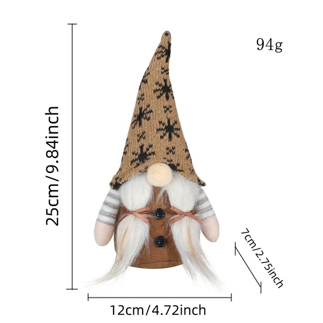 Weihnachts-Wichtel mit Strickmütze, Stoff-Hängefigur
