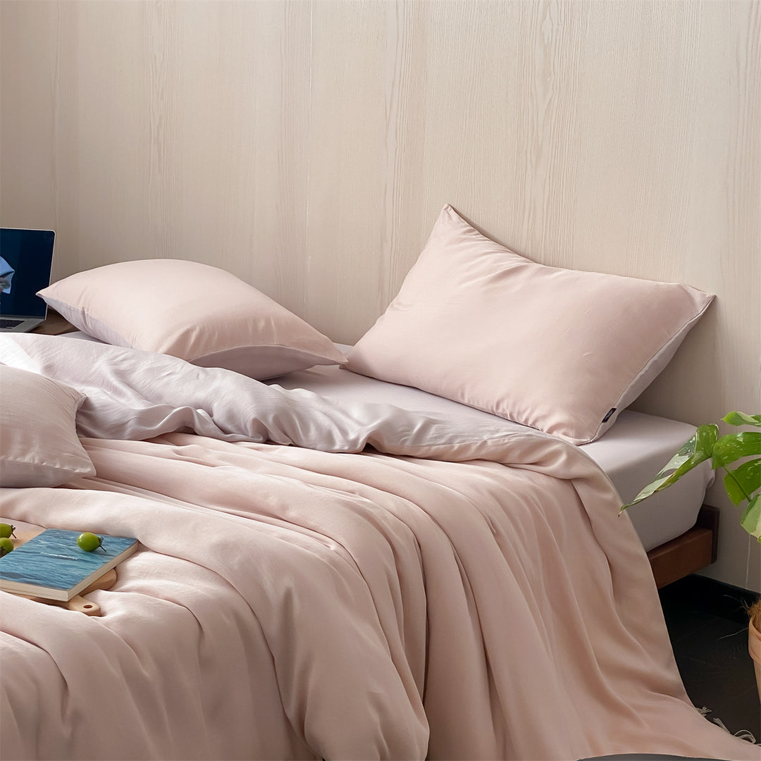 Lyocell-Bettwäsche-Set, 100S Tencel, kühlend und sanft
