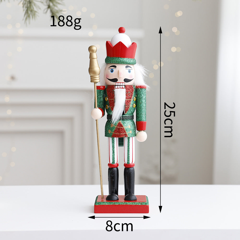 Dekorative Nussknacker-Figur aus Holz für den Tisch