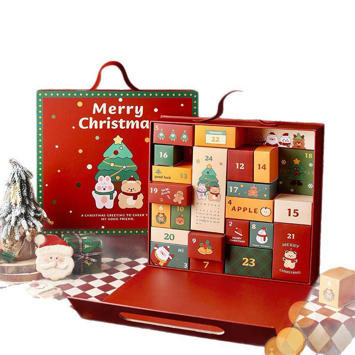 Weihnachts-Adventskalender Box, 24 Fächer