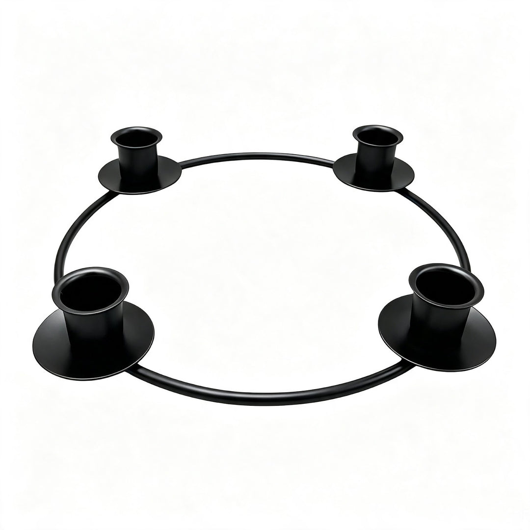 Metall-Kerzenhalter im Kranz-Design
