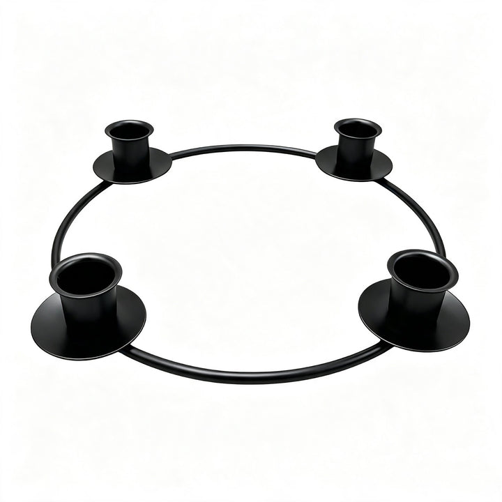 Metall-Kerzenhalter im Kranz-Design