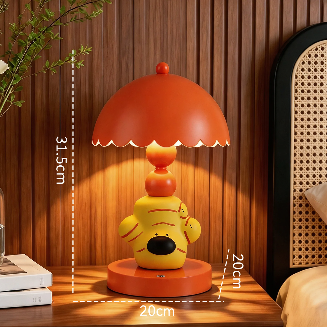 Ingwer-Hund Tischlampe, ABS, orange