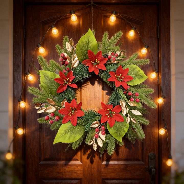 Weihnachtskranz aus PE, 50 cm
