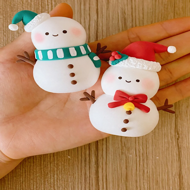 DIY-Weihnachtsbaum-Bastelset aus Modelliermasse