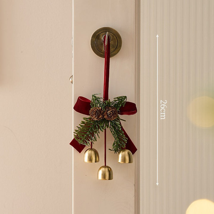 Weihnachtlicher Glocken-Anhänger mit Kranz