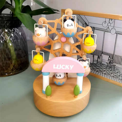 Holz-Spieluhr Riesenrad-Design