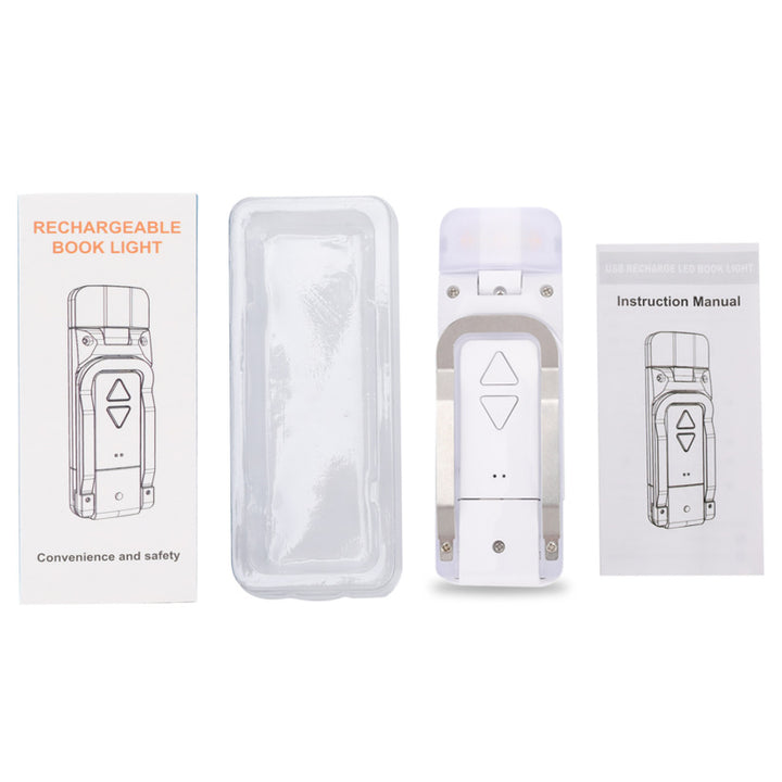 Mini LED-Klemmleuchte, faltbar, USB-aufladbar