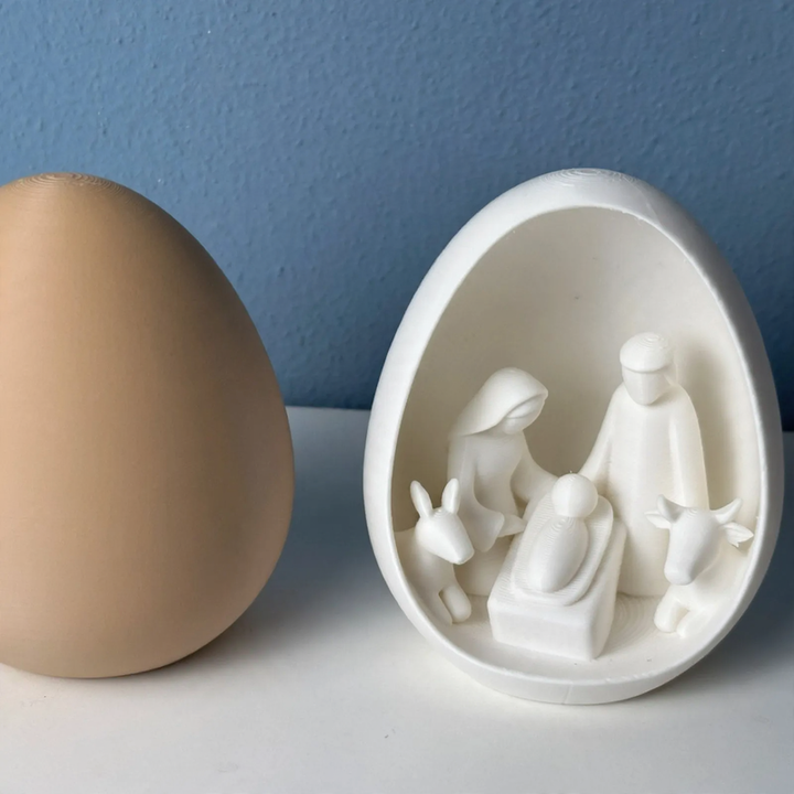 Dekorative Krippenfigur aus PLA im 3D-Druck
