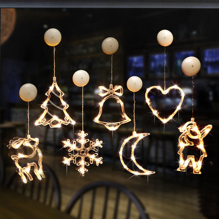LED-Weihnachts-Sauglicht für Fenster