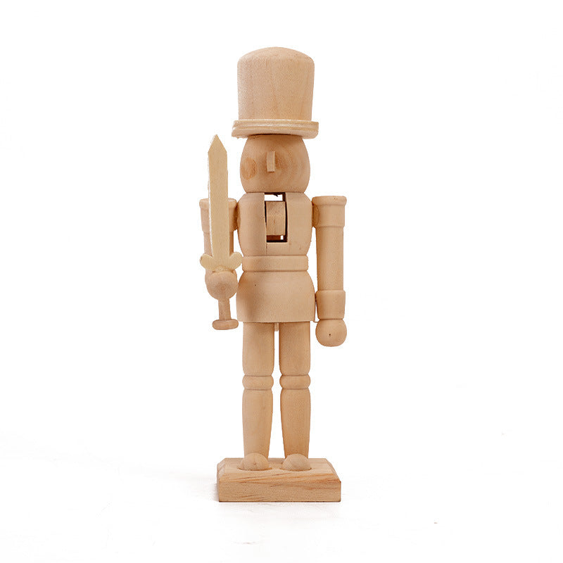Nussknacker-Figur aus Holz, 20 cm, zum Selbstgestalten