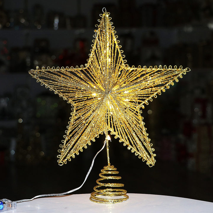 Weihnachtsbaum-Sternaufsatz aus Eisen
