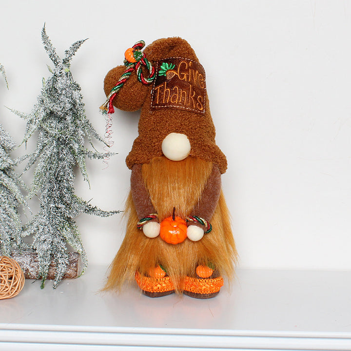 Dekorative Wichtelfigur für Herbst und Weihnachten