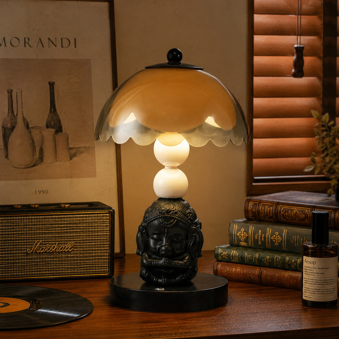 Nachttischlampe mit Elefanten-Motiv, Vintage-Stil