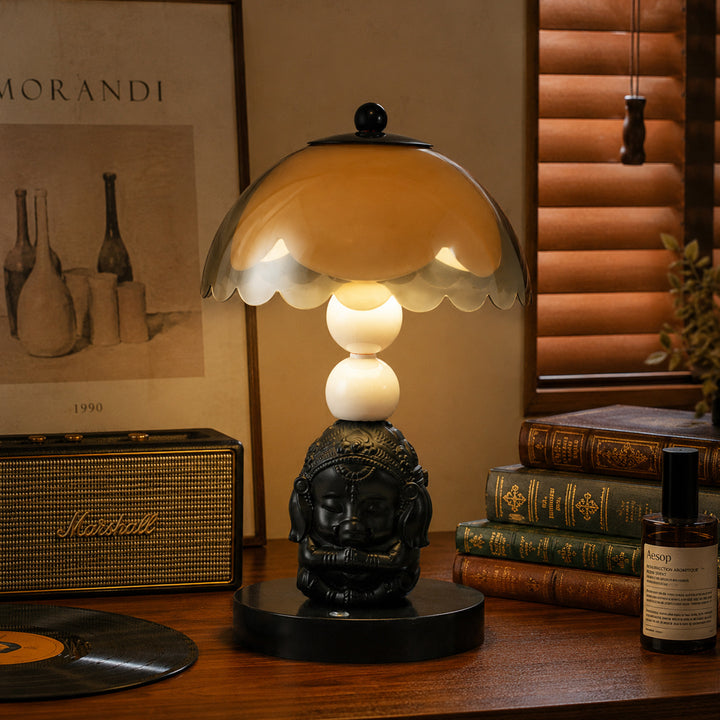 Nachttischlampe mit Elefanten-Motiv, Vintage-Stil