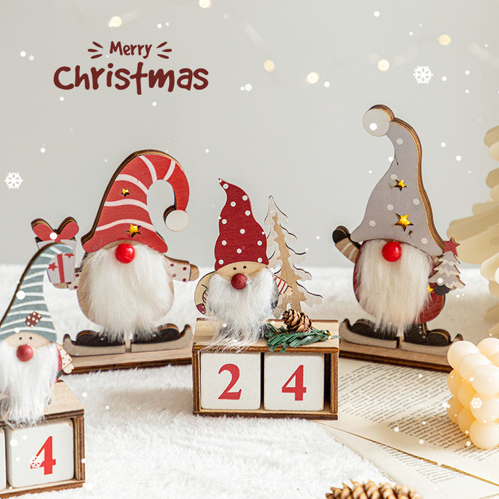 Weihnachts-Adventskalender aus Stoff