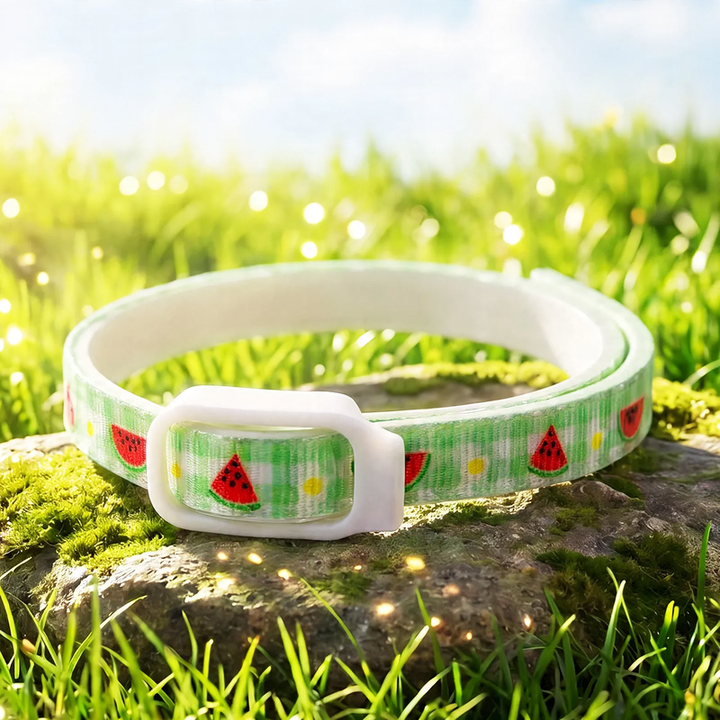 Verstellbares Halsband mit Fruchtmuster für Hunde