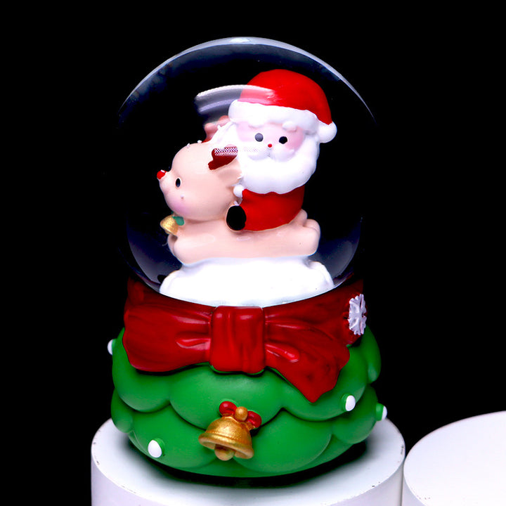 Mini-Schneekugel mit Lichteffekt