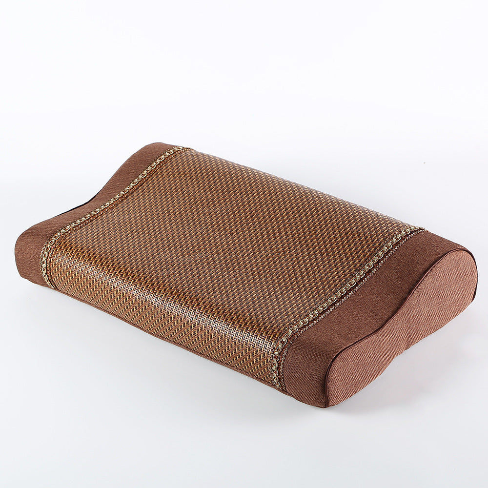 Memory-Foam Kissen mit abnehmbarem Rattan-Bezug
