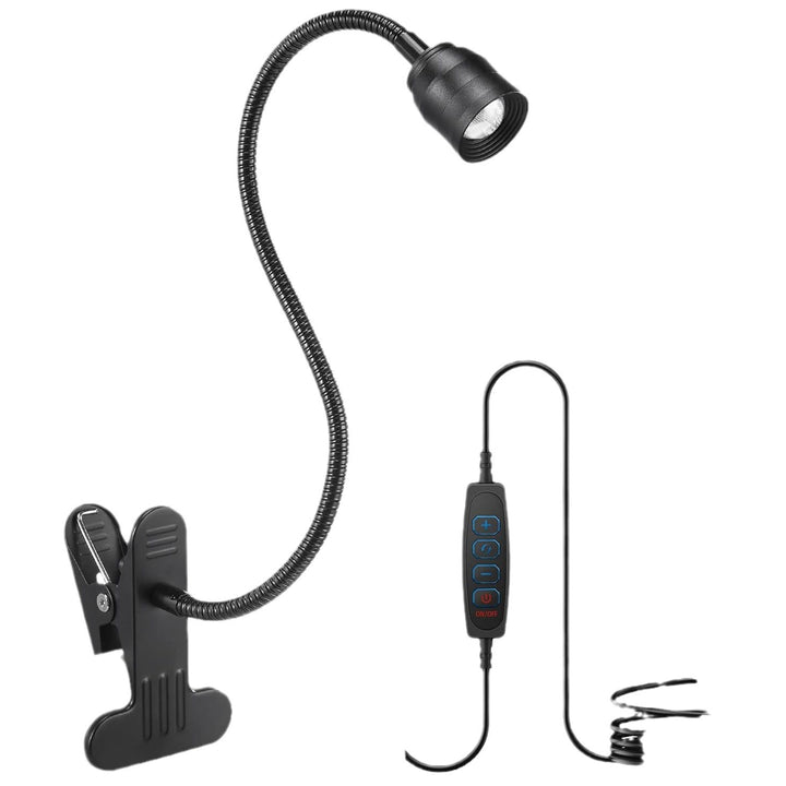USB-Klemmlampe mit flexiblem Metall-Schwanenhals
