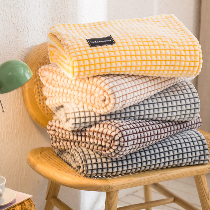 Milchfleece-Decke, einfarbig, weich, vielseitig