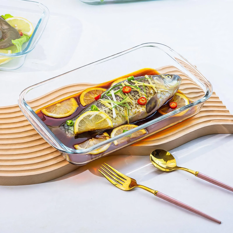 Glasbackblech aus Borosilicatglas, rechteckig