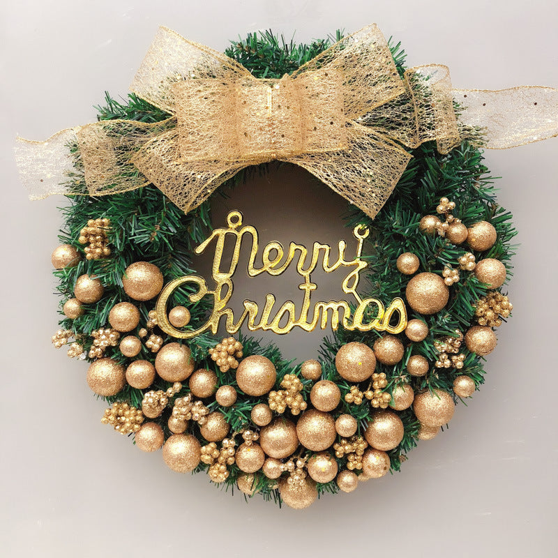 Dekorativer Weihnachtskranz für Tür und Wand