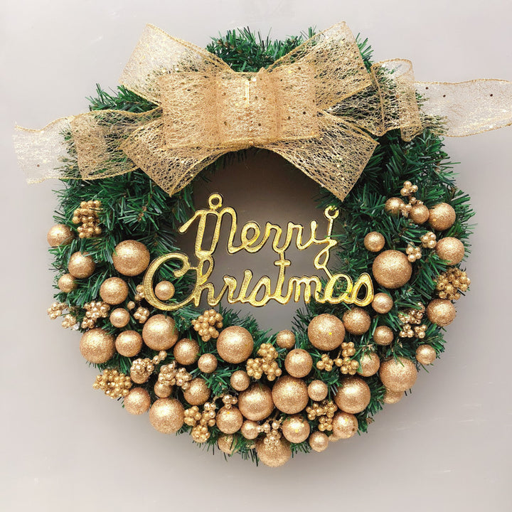 Dekorativer Weihnachtskranz für Tür und Wand