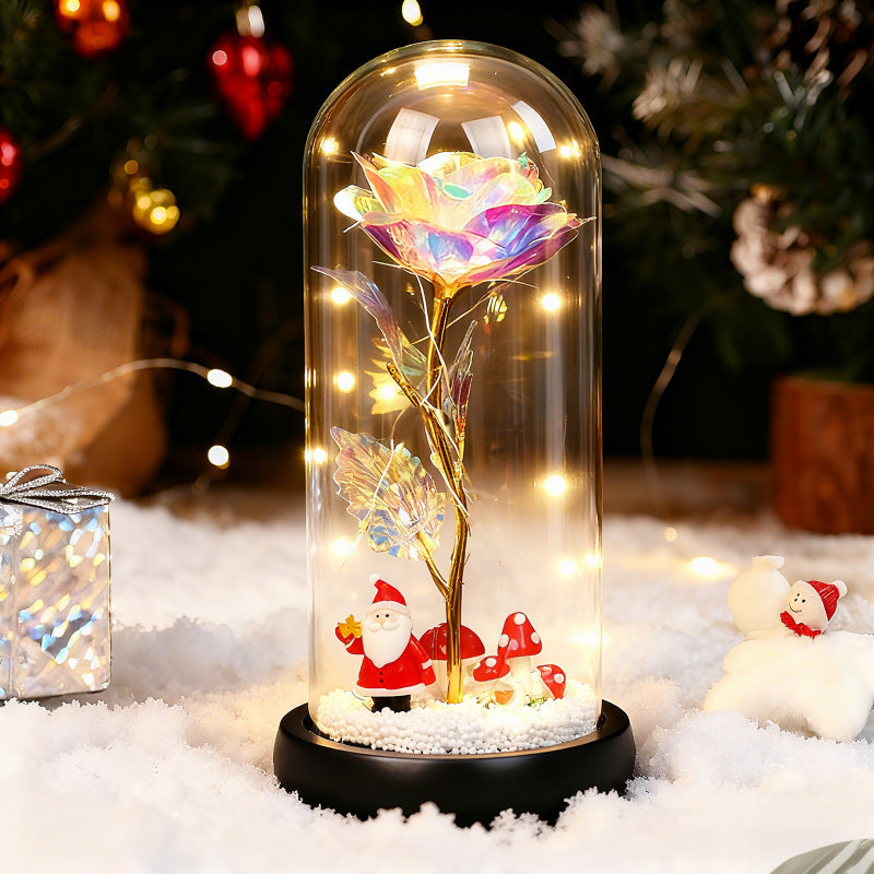 Dekorative Spieluhr mit Weihnachtsbaum und LED-Licht