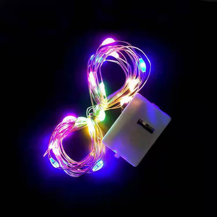 LED-Kupferdraht-Lichterkette mit Blinkfunktion
