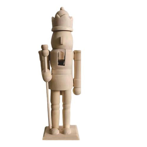 Nussknacker-Figur aus Holz, 20 cm, zum Selbstgestalten