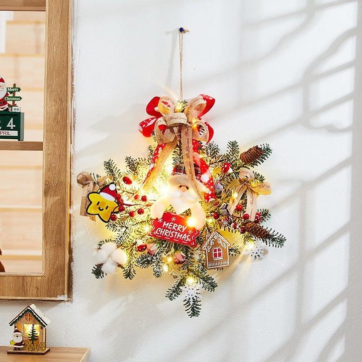 Weihnachtskranz mit Natur-Elementen, europäischer Stil