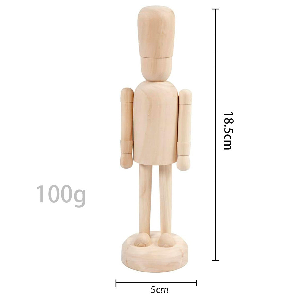 DIY-Nussknacker-Figur aus Birkenholz