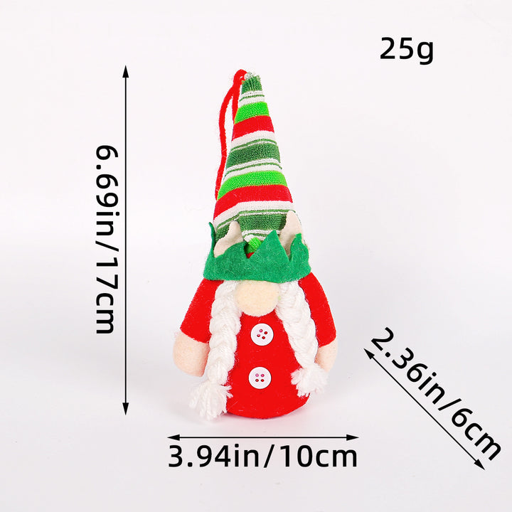 Leuchtende Weihnachts-Wichtelfigur mit Pailletten