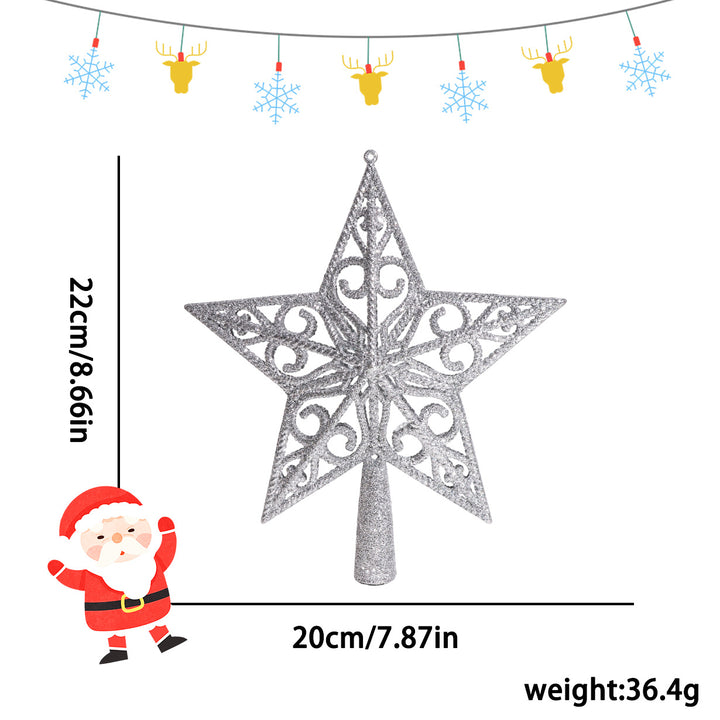 Weihnachtsbaum-Stern mit Glitzer