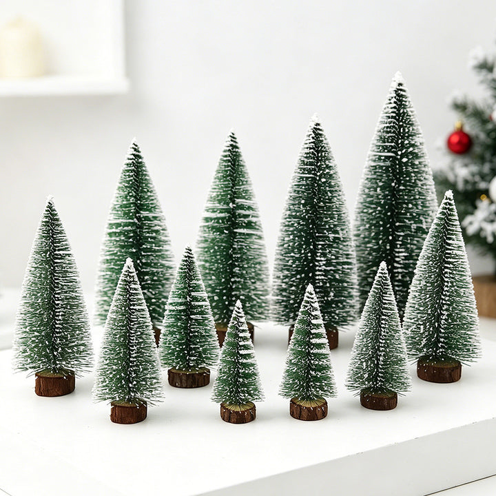 Mini-Weihnachtsbaum mit Schnee-Effekt
