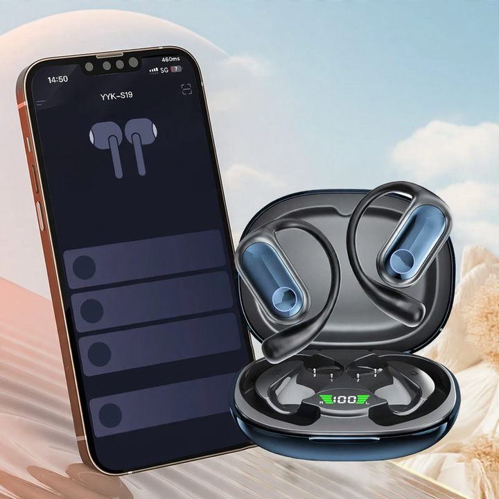 Bluetooth-Ohrhörer zum Aufhängen mit Sprachsteuerung