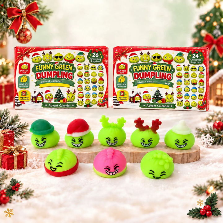 Weihnachts-Adventskalender mit Überraschungsfiguren