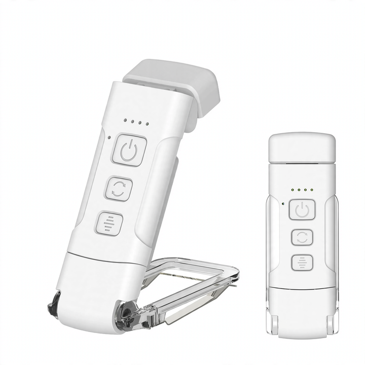Faltbare LED-Klemmleuchte für Bücher, USB-aufladbar