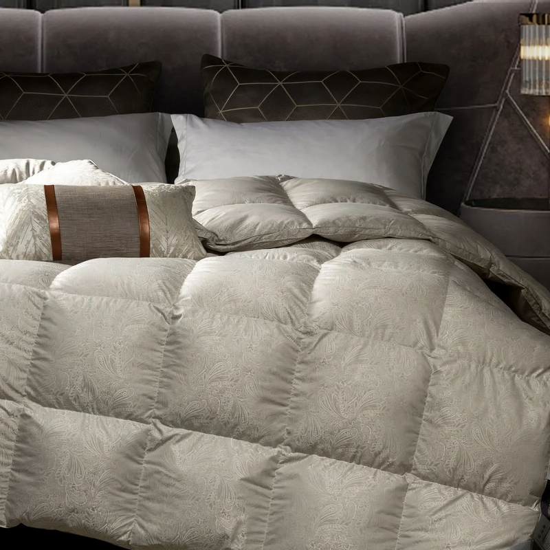 Gänsedaunenbett, Winterbett, reine Baumwolle, 5–6 kg