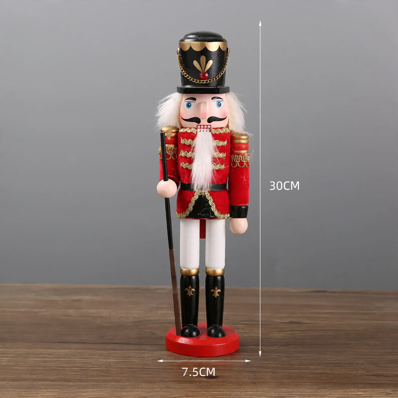 Dekorative Nussknacker-Figur aus Holz, europäischer Stil