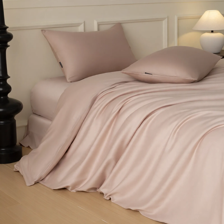 Langstapel-Baumwoll-Bettwäsche, 4-teilig, Satin-Weave