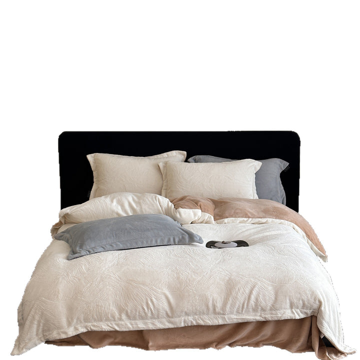 Wärmendes Bettwäsche-Set aus Milchfaser-Fleece